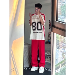24年春夏季水洗高街vibe直筒宽松阔腿五色牛仔裤NZ2310-P55控78图片