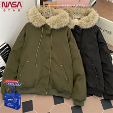 1506-1/GS61050/P92连帽毛领派克服保暖美式痞帅宽松百搭外套，男装棉衣，星座1506A