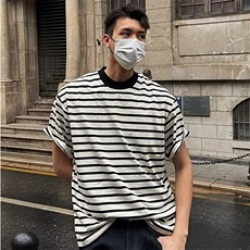 2025夏经典条纹短袖t恤T54，男装T恤，星座1108
