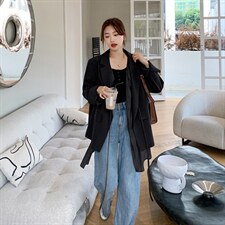 【现货】高品质拼纱假两件廓形西服251-603-P125-K188，女装西装，浙宝189
