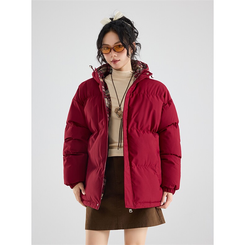 主推冬季clean棉服加绒加厚连帽短款棉衣男女 HZ8812-特P67不议价图片