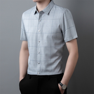 ZG1388男式2023年夏季新款衬衫男短袖商务时尚休闲衬衣男装P55图片