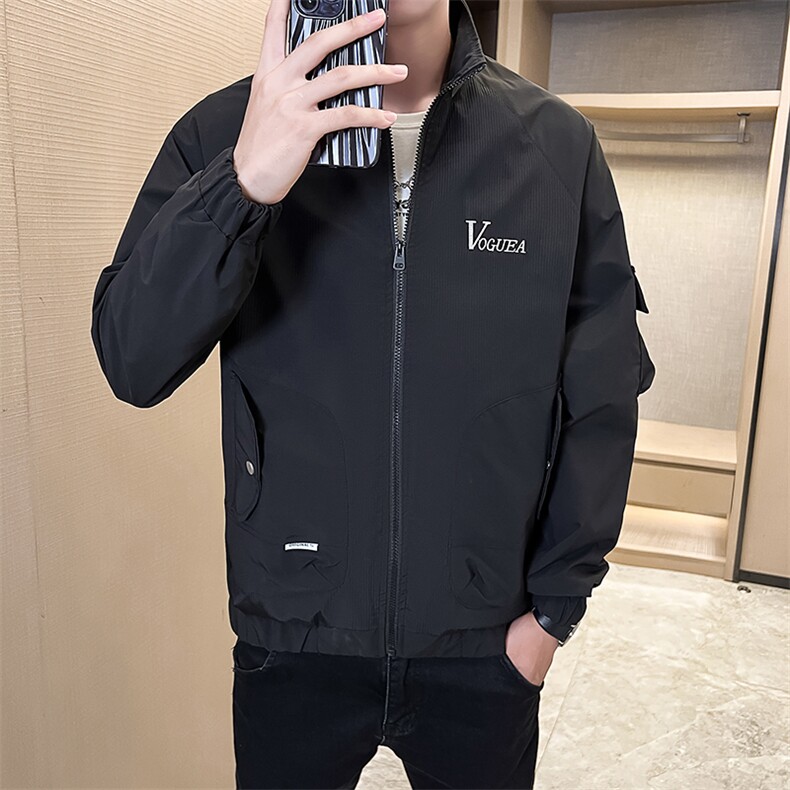 店主风-冲锋衣春秋季新款工装立领长袖夹克外套8602P95,男装夹克,电商A203-1