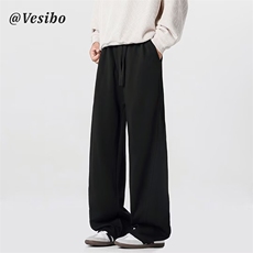 高街潮ins潮牌设计感小众直筒休闲长裤潮流韩版K387p38，男装休闲裤，电商D315A