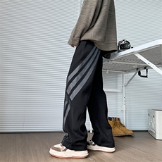 秋装新品美式复古宽松卫裤松紧收腰运动直筒裤男823P58，男装休闲裤，电商B381-2