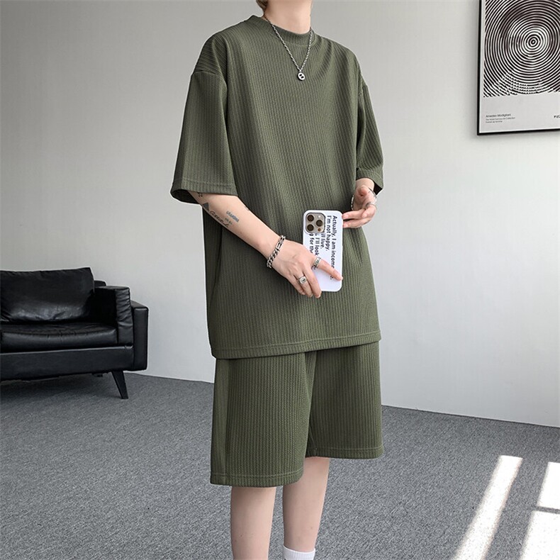 男士夏季短裤套装宽松潮流休闲运动服9056-P58,男装牛仔裤,电商B380（原B361）