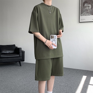 男士夏季短裤套装宽松潮流休闲运动服 9056-P58图片