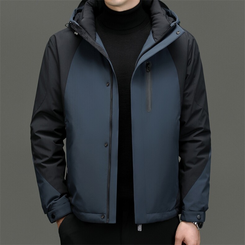 DF8803钱塘2020-2时尚休闲冬季厚款连帽中年男士羽绒服P320图片
