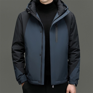 DF8803钱塘2020-2时尚休闲冬季厚款连帽中年男士羽绒服P320图片