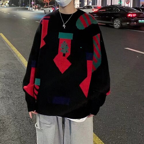 2023冬季新款圣诞风格潮流百搭男士毛衣MY92P40，男装针织衫/毛衣，星座1116-2
