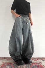 903-AK037-特P58【S-3XL】做旧脏弯刀牛仔裤，男装牛仔裤，星座903