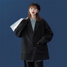 ！春新品个性宽松落肩情侣西装休闲西服外套XZ02P75控98，男装西服，A247A