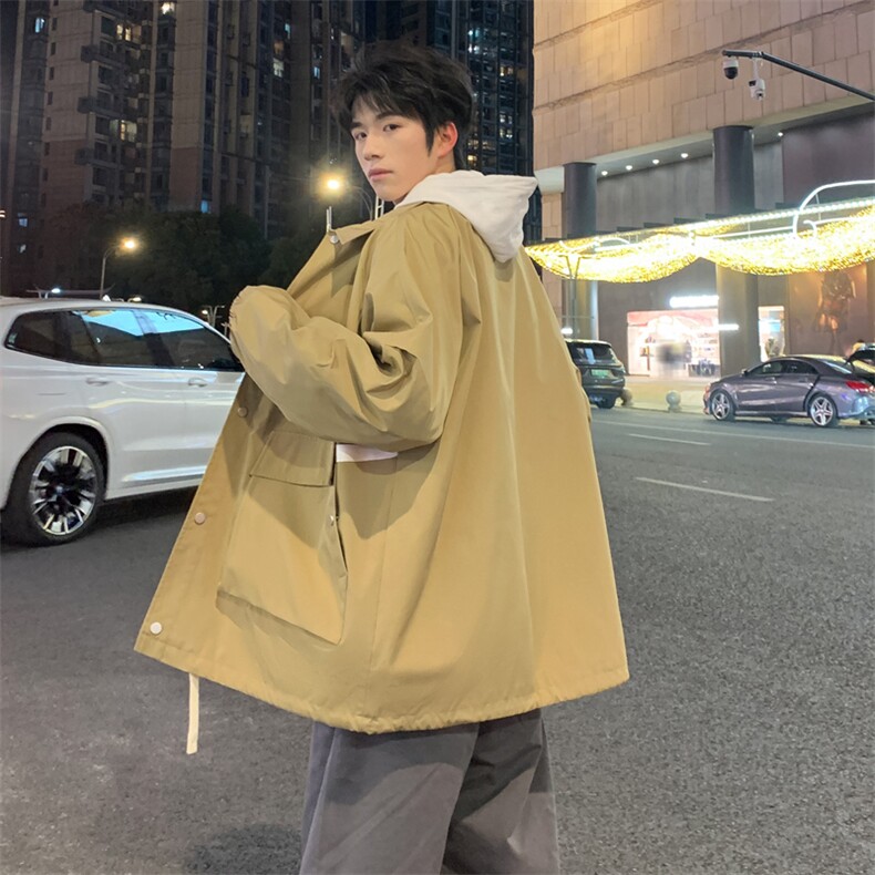 美式冲锋衣外套男2024新款春秋上衣潮牌痞帅青少年夹克JK178-P75,男装夹克,星座308B-2