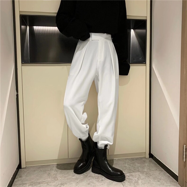男青春流行束脚休闲裤西裤纯色K800P38加绒42,男装休闲裤,星座1116-2