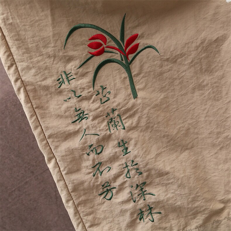 风大刺绣短裤男中式休闲百搭五分裤沙滩裤XZ310B-3-DK1902-P27,男装牛仔裤,星座310B-3