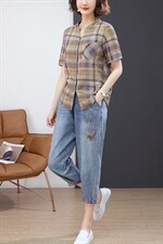 2022夏季新款时尚气质大方潮流简约牛仔裤，女装牛仔裤，丽影随形