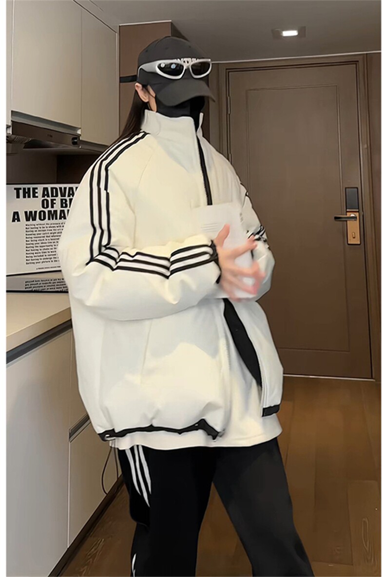 MY189/P95双面穿棉服冬季新款两面穿满天星棉衣宽松百搭加厚棉袄,男装棉衣,电商基地A050