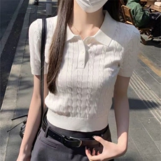 2025夏季新款宽条纹短袖，女装T恤，锦瑟羊绒