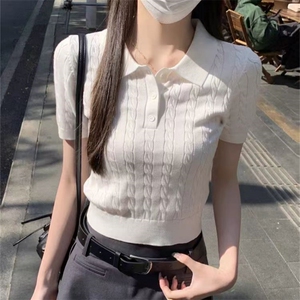 2025夏季新款宽条纹短袖图片