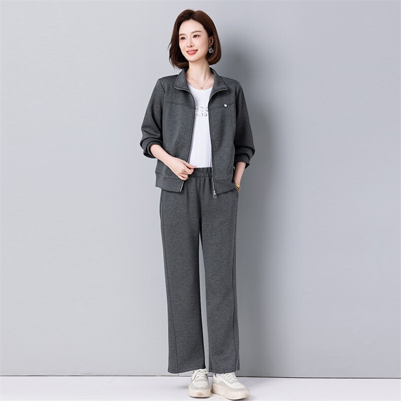 2025年春季两件套长袖长裤宽松休闲款2502款，女装套装/套裙，秋牧寒烟