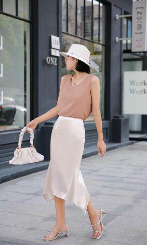 不规则气质鱼尾裙，女装，盛歌玛