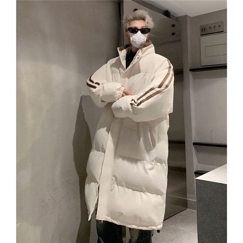 2025年冬季美式加厚棉服宽松设计感中长款情侣棉衣男 MY7879-P128图片