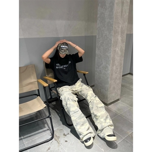 【有货】美式复古迷彩裤男款春秋潮牌痞帅炸街裤子B0013LL-特P60图片
