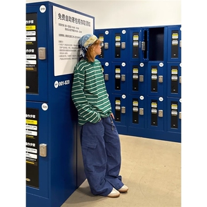 做旧多口袋水洗工装裤原宿气质百搭潮流ins日系新款流行NZ1350图片