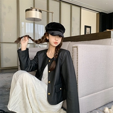 新品，现货小香风皮衣ZB081-P135-K188，女装皮衣，浙宝276（原081）