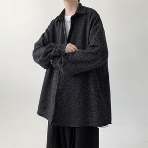 宽松厚款长袖衬衫男KD624-P30图片
