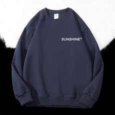320克华棉圆领落肩卫衣印花新款男女情侣圆领卫衣班服团队A7005，男装卫衣，星座115A-1