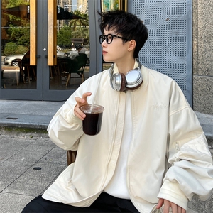 ！2023秋季新款重工刺绣男士棒球服夹克百搭上衣JK187P75控98图片