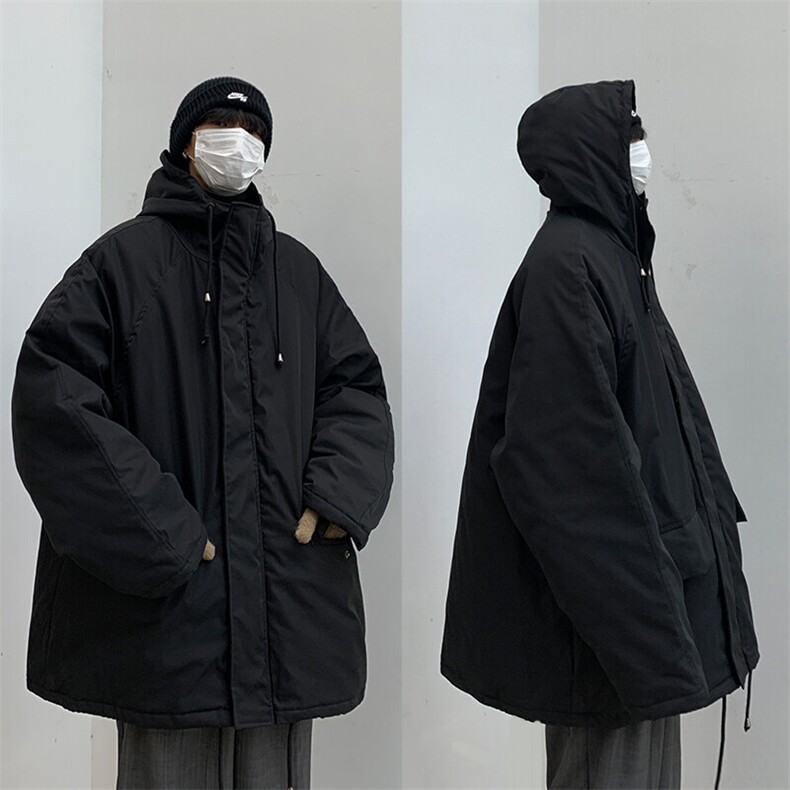 现货~中长款棉衣男装连帽棉服加厚外套MY154P100,男装棉衣,星座716A-1（原星座815）