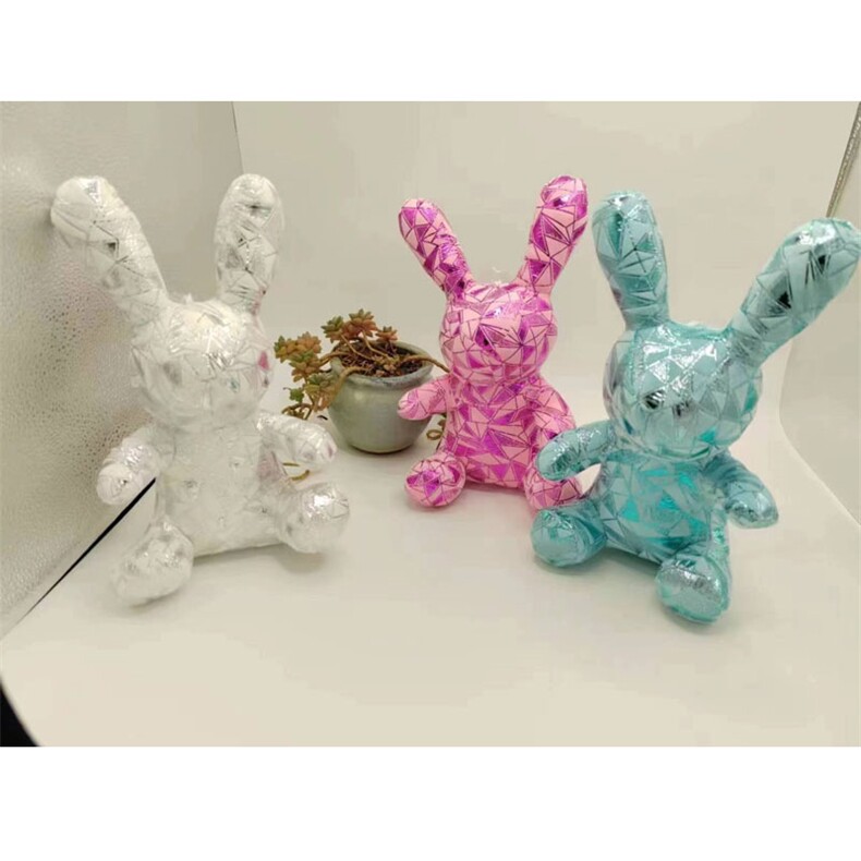 七寸亮片兔，晓童毛绒玩具