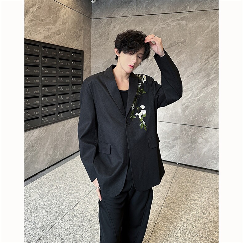 现货 25重工刺绣新中式礼服木槿花婚服西装外套xz110-p128图片