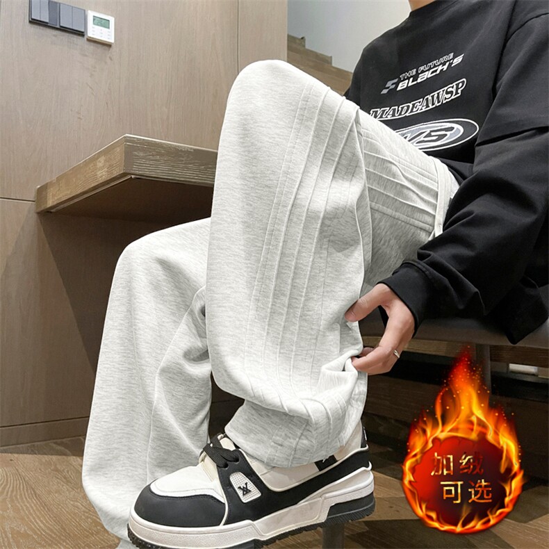 美式重磅华棉高街秋冬加绒休闲裤X1610-特批36加绒特批46,男装休闲裤,星座718