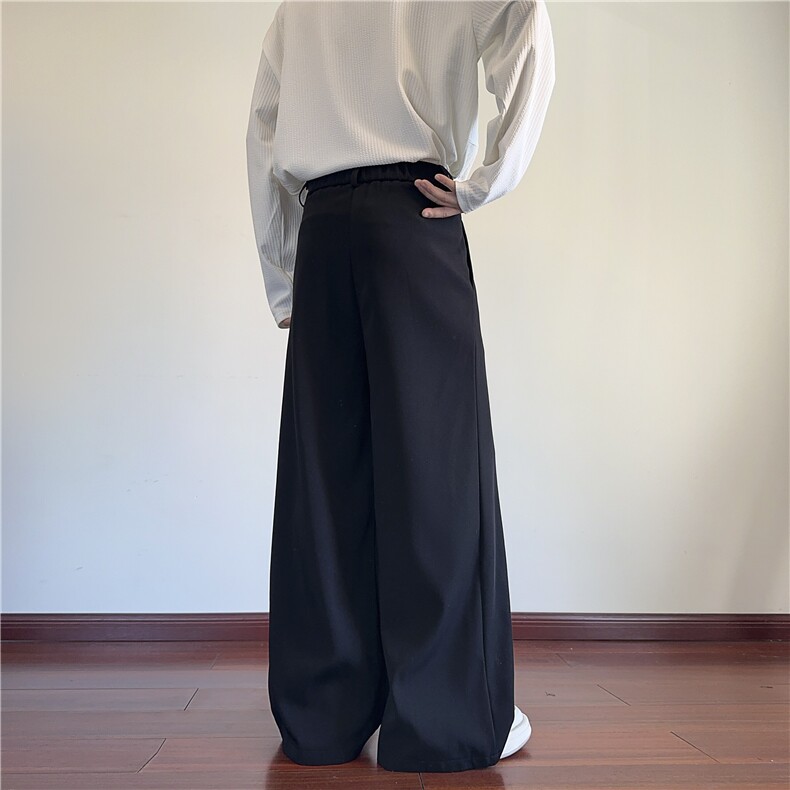 秋季新款高级垂坠感宽松舒适设计感休闲西裤B315-K25673-p65控88,男装西裤,电商B315