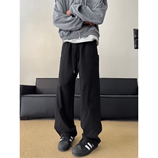 港风大码宽松休闲裤长裤直筒裤解构裤子A014-DY25091-P40控58，男装休闲裤，电商A014