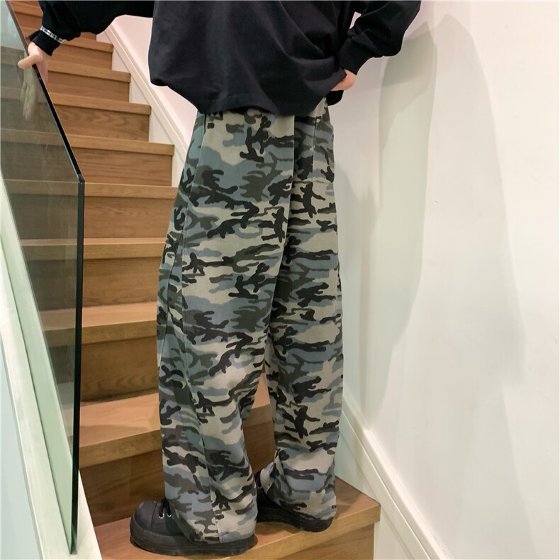 现货1万！KZ116-S-3XL-P40-美式弯刀水洗重磅350克迷彩裤卫裤,男装休闲裤,星座1811B