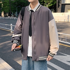 秋季情侣棒球服外套男宽松潮牌夹克港风2023新款衣服W1644-P45，男装夹克，星座512-2