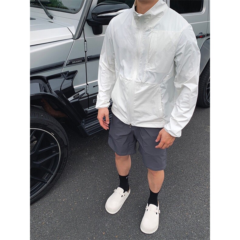 春夏款高品质冰感速干防晒服男女休闲户外运动外套透气机能风夹克,男装防晒衣,电商A443