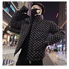 E10印花立领棉服男加厚外套新款上衣服男装痞帅棉衣，男装棉衣，星座308A-1（原309B-1）