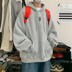 ！连帽圆领卫衣男装港风帽衫男 LM84-P35图片