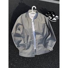 美式ins高街暗黑宽松条纹长袖衬衫SY2540-S-3XL-特P35，男装衬衫，星座417-1（原电商B245）