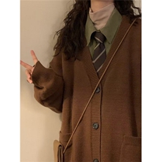 【有货】DM0140-P58秋冬设计感软糯慵懒高级感美式高街毛衣外套，男装针织衫/毛衣，星座603-2