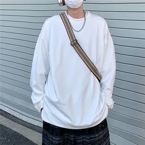 2026春装肌理感男士长袖T恤潮流男袖子纽扣设计 W56681/特P35 白8图片