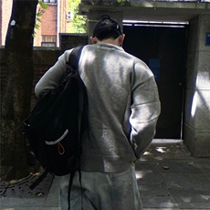 黑色美式亨利领长袖t恤男款秋冬季华夫格卫衣内搭打底衫，男装T恤，星座506A
