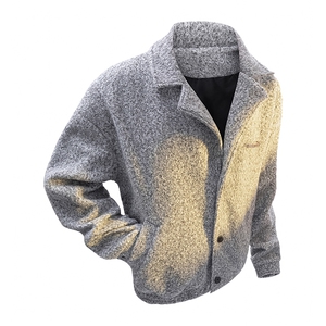 羊毛卷绒感毛呢轻熟风毛呢大衣小众设计感大V西装领JK2198-P90,男装西服套装,星座210-1