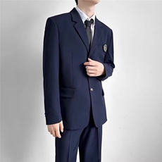 日系学院风dk制服西服套装宽松痞帅春秋季jk学生班服徽章西服外套，男装西服，星座506A