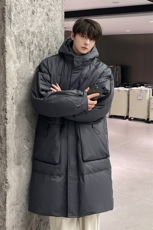 羽绒服男冬季新款港风宽松长款连帽白鸭绒外套YR929-P205(控价258，男装羽绒服，星座214-3